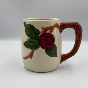 Franciscan Apple Pattern Grand Mug USA CA Mark Hand Painted